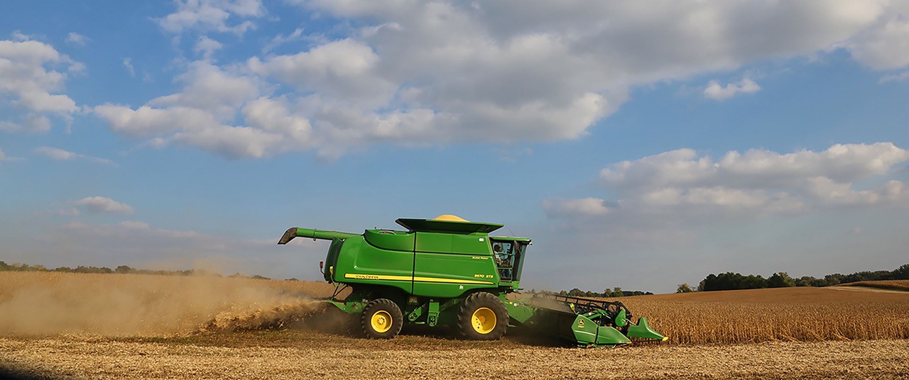 Combine In Field